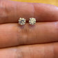 sterling Silver 5mm Crystal Stud Earrings