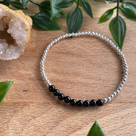 The Faith Bracelet in Black Onyx