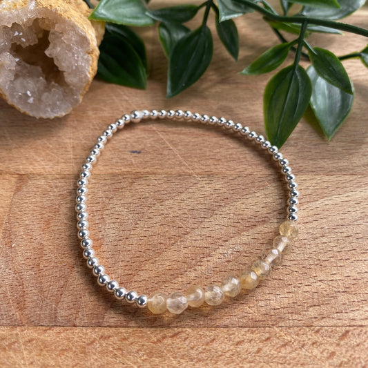 The Faith Bracelet with Citrine Beads